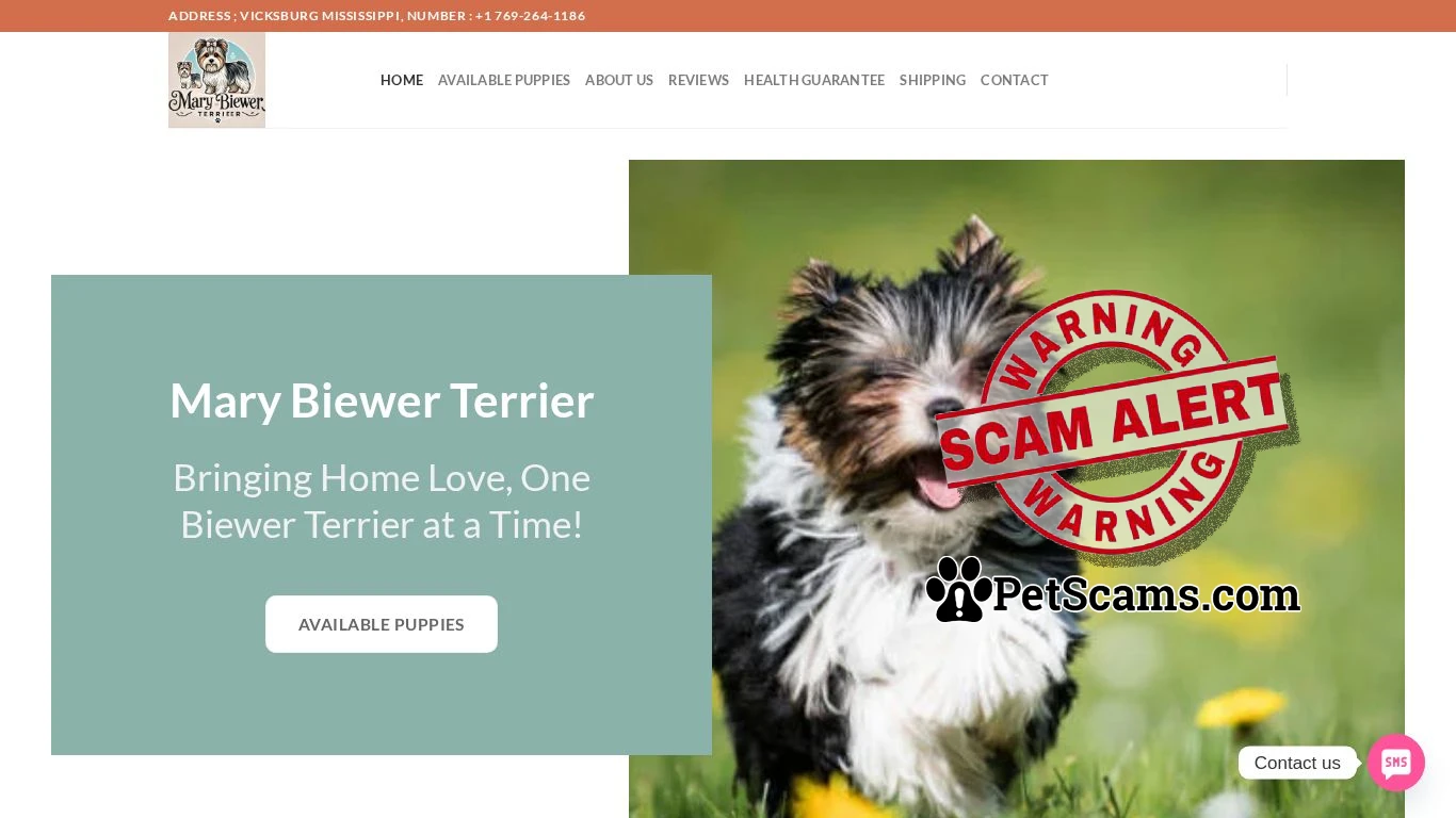 is Mary Biewer Terrier – Mary Biewer Terrier – Where Love Meets Loyalty! legit? screenshot