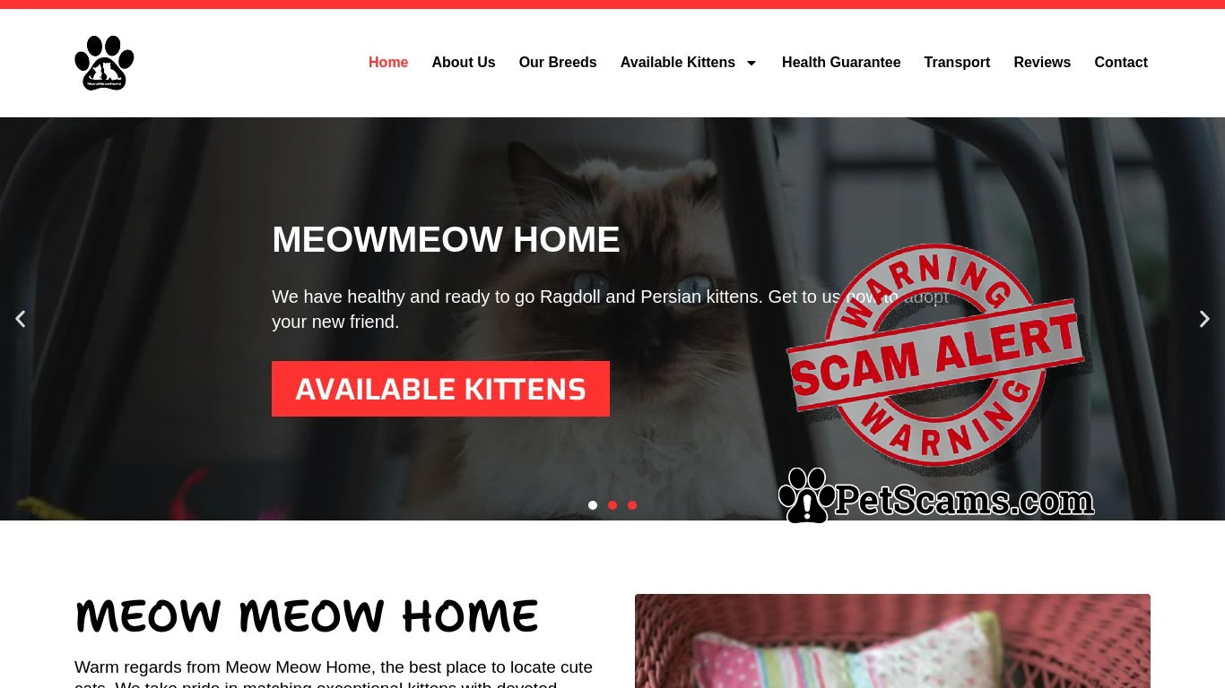 is MEOWMEOW HOME – MEOWMEOW HOME legit? screenshot