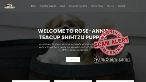 Scam Website: Roseannie Teacupshihtzu Puppies – Tiny Shihtzu Puppies