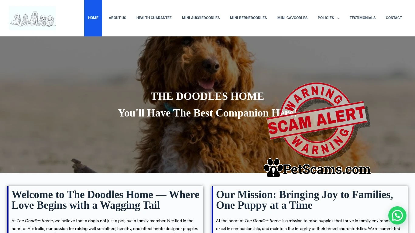 is THE DOODLES HOME – Best Home To Get The Best Doodle legit? screenshot