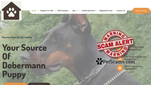 Scam Website: Titan Dobes – puppies for sale!