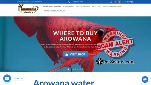 Scam Website: where to buy arowana