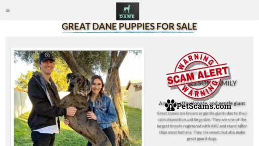 Scam Website: MICHAELSON FAMILY DANE