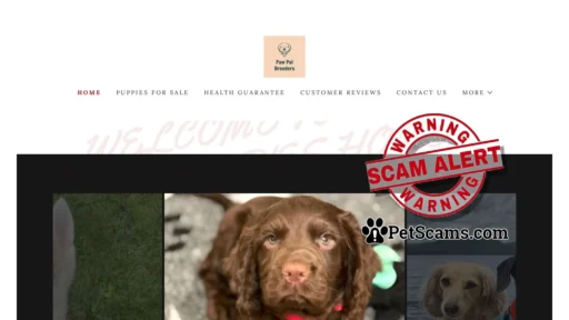 Scam Website: Paw Pal Breeders