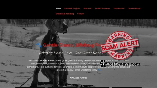 Scam Website: Stormy Homes – From Our Home to Yours, with Love.