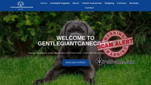 Scam Website: thecanecorsohaven.com – thecanecorsohaven.com