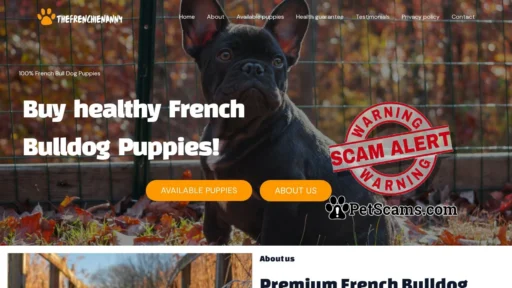 Scam Website: thefrenchienanny.com – thefrenchienanny.com